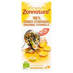 Foto van Zonnatura 100% gember citroengras 20 stuks bij jumbo
