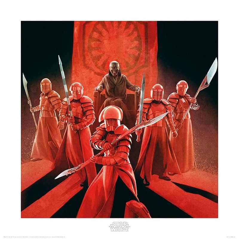 Foto van Pyramid star wars the last jedi snoke and elite guards kunstdruk 40x40cm