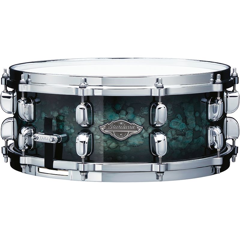 Foto van Tama mbss55-msl starclassic performer molten steel blue burst snaredrum 14 x 5.5 inch