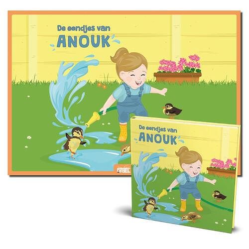 Foto van De eendjes van anouk kamishibai vertelplaten + boek - anouk van der jeught - paperback (9789493200722)