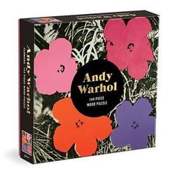 Foto van Andy warhol flowers 144 piece wood puzzle - puzzel;puzzel (9780735373143)