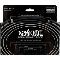 Foto van Ernie ball 6462 flex patch black multipack patchkabels (set van 10)