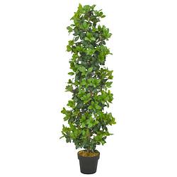 Foto van Vidaxl kunstplant met pot laurierboom 150 cm groen