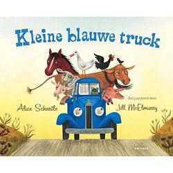 Foto van Kleine blauwe truck