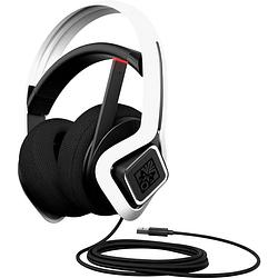 Foto van Hp omen mindframe prime over ear headset kabel gamen wit, zwart oorschelpen met koeling