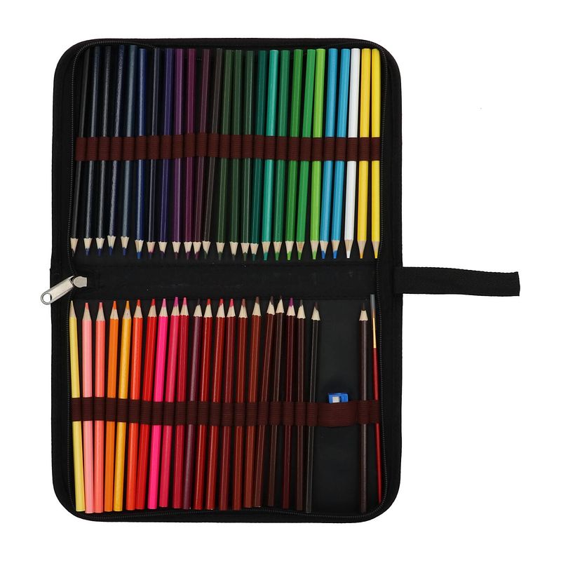 Foto van 4artz® set van 48 aquarel potloden in etui - met puntenslijper