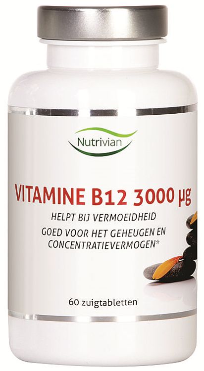 Foto van Nutrivian vit b12 3000mcg tabletten