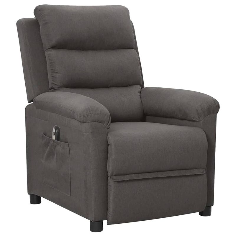 Foto van The living store elektrisch verstelbare fauteuil - donkergrijs - 74 x 143 x 82.5 cm