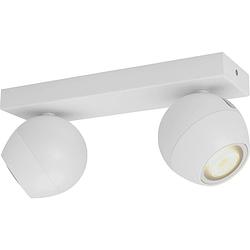 Foto van Philips lighting hue led-plafond- en wandlamp 5047231p6 buckram gu10 10 w warmwit, neutraalwit, daglichtwit