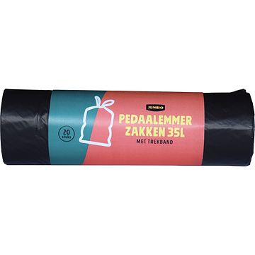 Foto van Jumbo pedaalemmerzakken 35 l 20 stuks