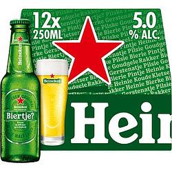 Foto van Heineken premium pilsener bier draaidop fles 12 x 25cl bij jumbo