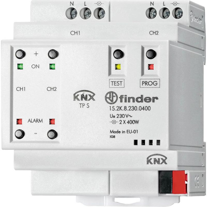 Foto van Finder knx 15.2k.8.230.0400 universele dimactor 2-kanaals