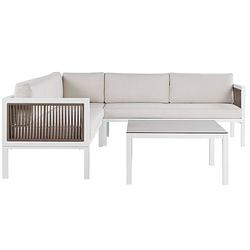 Foto van Beliani borello - loungeset-wit-aluminium