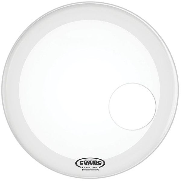 Foto van Evans bd18rsw eq3 reso smooth white bassdrumvel 18 inch