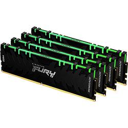 Foto van Kingston fury renegade rgb werkgeheugenset voor pc ddr4 32 gb 4 x 8 gb 3600 mhz 288-pins dimm cl16 kf436c16rbak4/32