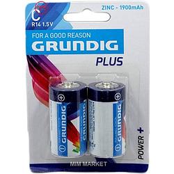 Foto van Grundig batterijen r14/c zn 950 mah 2 stuks