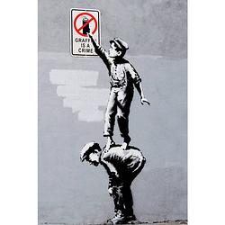 Foto van Grupo erik brandalised grafitti is a crime poster 61x91,5cm