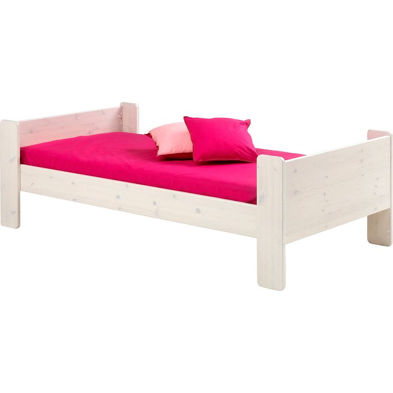 Foto van Molly kids bed 90x200 cm, wit gewaxt.