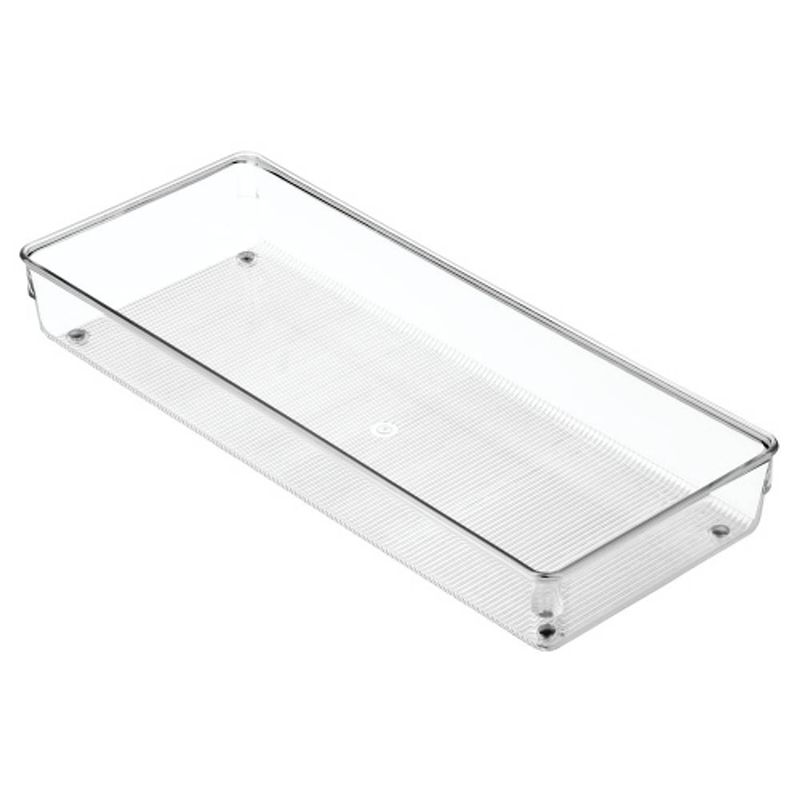 Foto van Idesign - lade organizer, 15.2 x 38.1 x 5.1 cm, kunststof, transparant - idesign linus