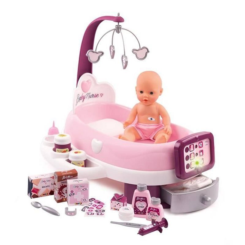 Foto van Smoby babyverpleegsterskwekerijelektronica + pee pee - 24 accessoires