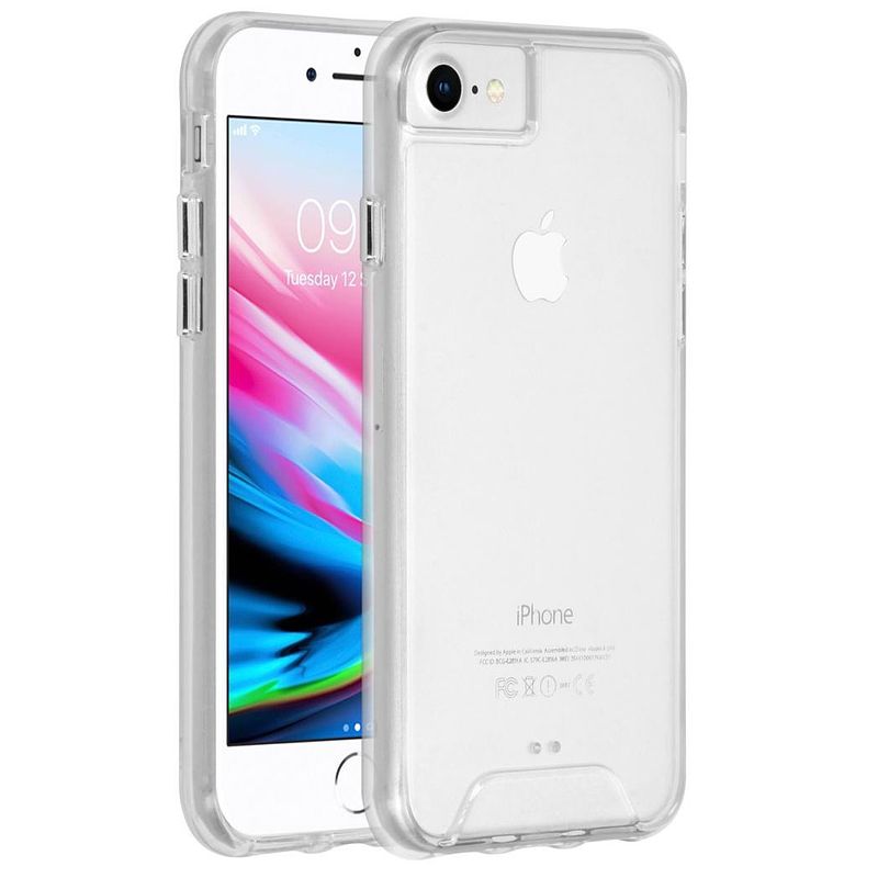 Foto van Accezz xtreme impact voor apple iphone se (2022 / 2020) / 8 / 7 / 6(s) telefoonhoesje transparant