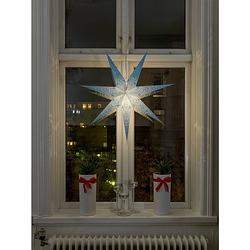 Foto van Konstsmide 2982-400 kerstster gloeilamp, led blauw geborduurd, uitgestanst motief, schakelaar