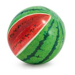 Foto van Intex strandbal opblaasbare watermeloen 71 cm groen