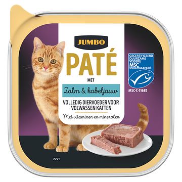 Foto van Jumbo pate met zalm & kabeljauw 100g