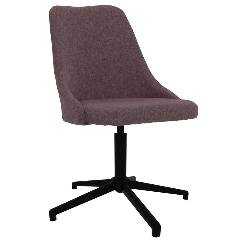 Foto van The living store draaibare eetstoelen - bruin fluweel - 51 x 56 x (82-94) cm - gasveermechanisme