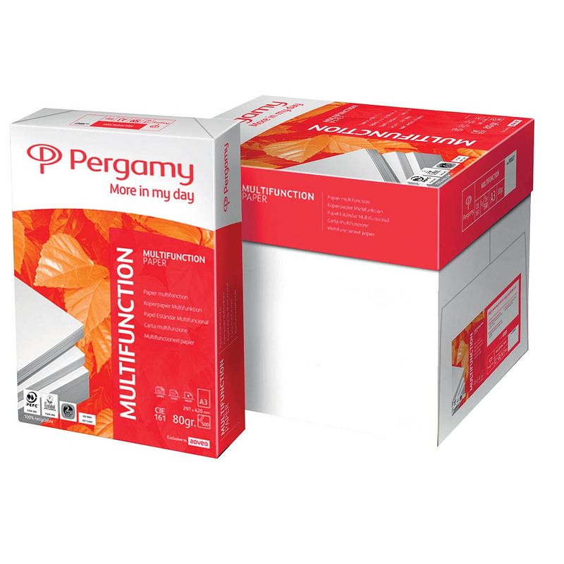 Foto van Pergamy multifunction printpapier ft a4, 80 g, pak van 500 vel 5 stuks