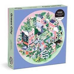 Foto van Green city 1000 piece round puzzle - puzzel;puzzel (9780735373266)