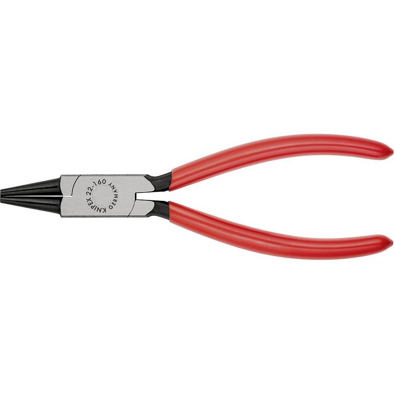 Foto van Knipex 22 01 160 elektronica en fijnmechanica rondbektang recht 160 mm