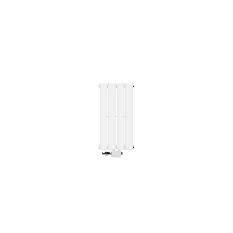 Foto van Paneelradiator enkellaags 600x300 mm wit met universele aansluitset ml-design