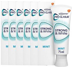 Foto van Sensodyne proglasur strong & white tandpasta multiverpakking