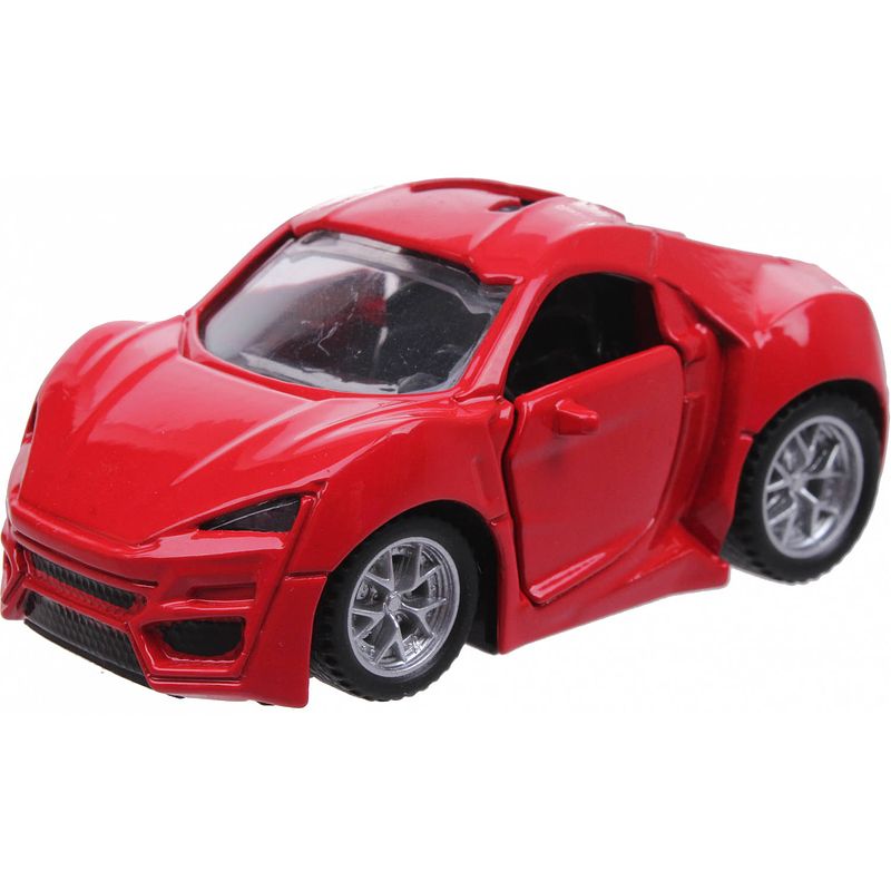 Foto van Luna auto speed sport 7,5 x 4,5 x 3,5 cm 1:48 diecast rood