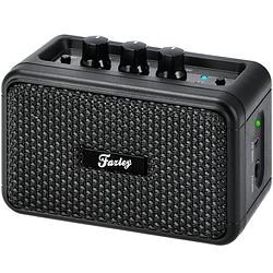 Foto van Fazley kubo bt pocket black 5w oplaadbare gitaarversterker / bluetooth speaker