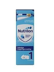 Foto van Nutrilon 1 zuigelingenvoeding 3-pack portieverpakking 0-6 maanden