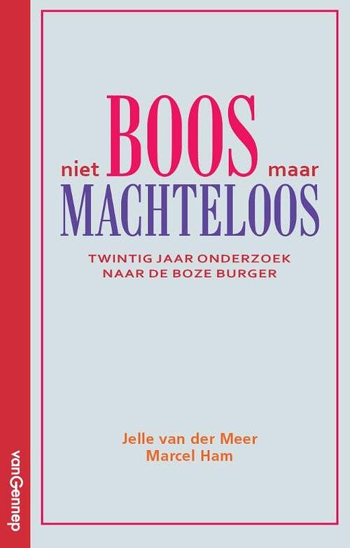 Foto van Niet boos maar machteloos - jelle van der meer, marcel ham - paperback (9789461645678)