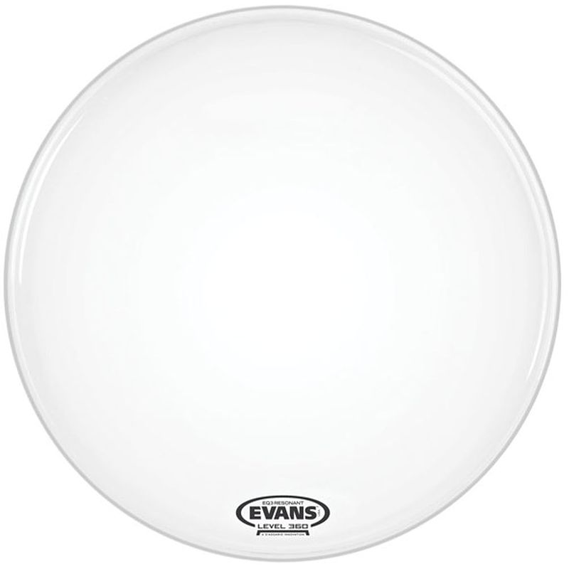 Foto van Evans bd24rgcw-np eq3 no port coated white 24 inch bassdrumvel