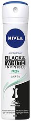 Foto van Nivea black & white invisible fresh deodorant spray