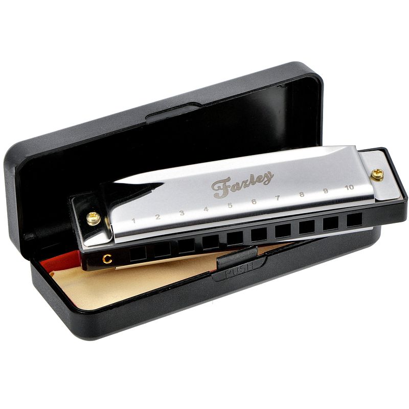 Foto van Fazley mhm-01-c 10-gaats c diatonische mondharmonica