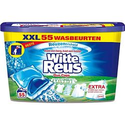 Foto van Witte reus duo caps wascapsules - wasmiddel capsules - voordeelverpakking - 55 wasbeurten