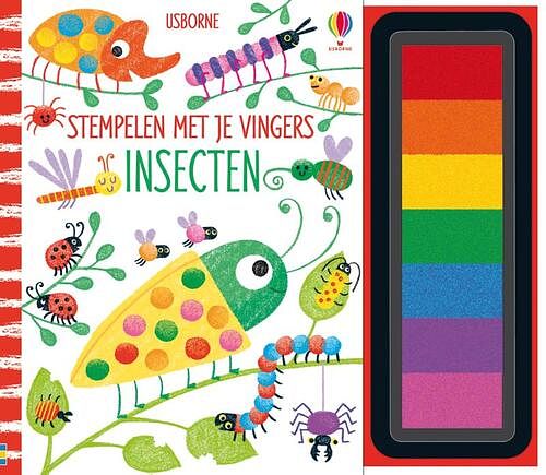 Foto van Stempelen met je vingers insecten - hardcover (9781474978842)