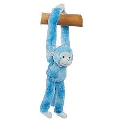 Foto van Pluche knuffel hangaapje blauw 32 cm