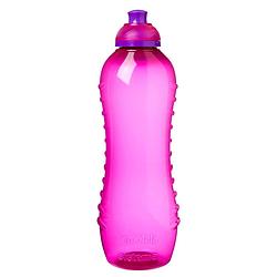 Foto van Sistema waterfles / drinkfles twist 'sn sip roze 620 ml