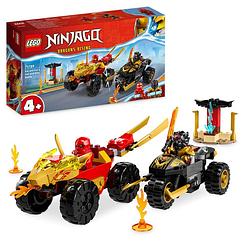 Foto van Lego ninjago kai en ras' auto- en motorgevecht 71789