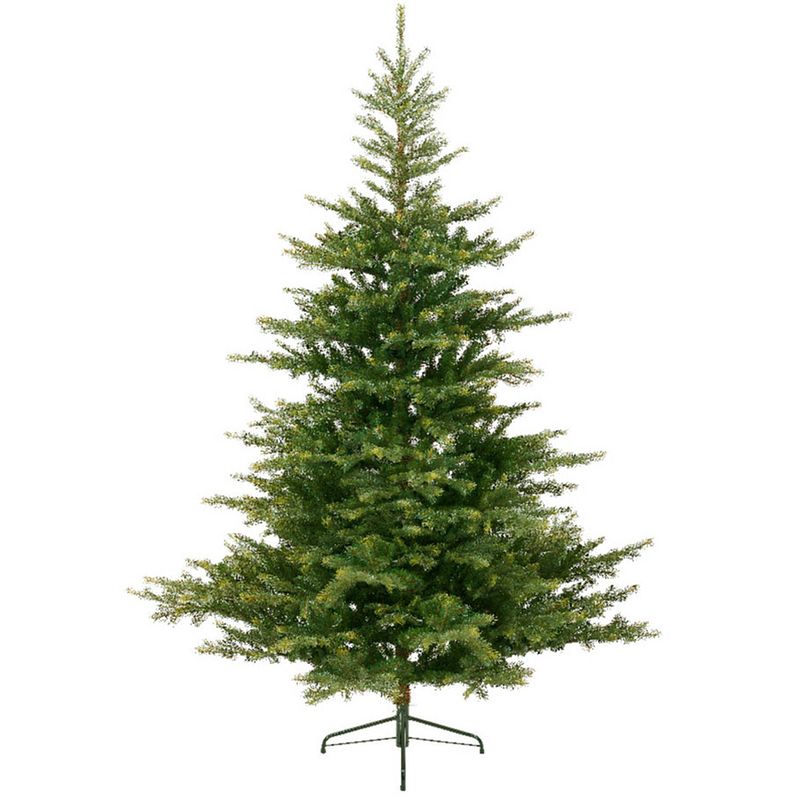 Foto van Kunst kerstboom groen grandis fir groen 1564 tips 180 cm - kunstkerstboom