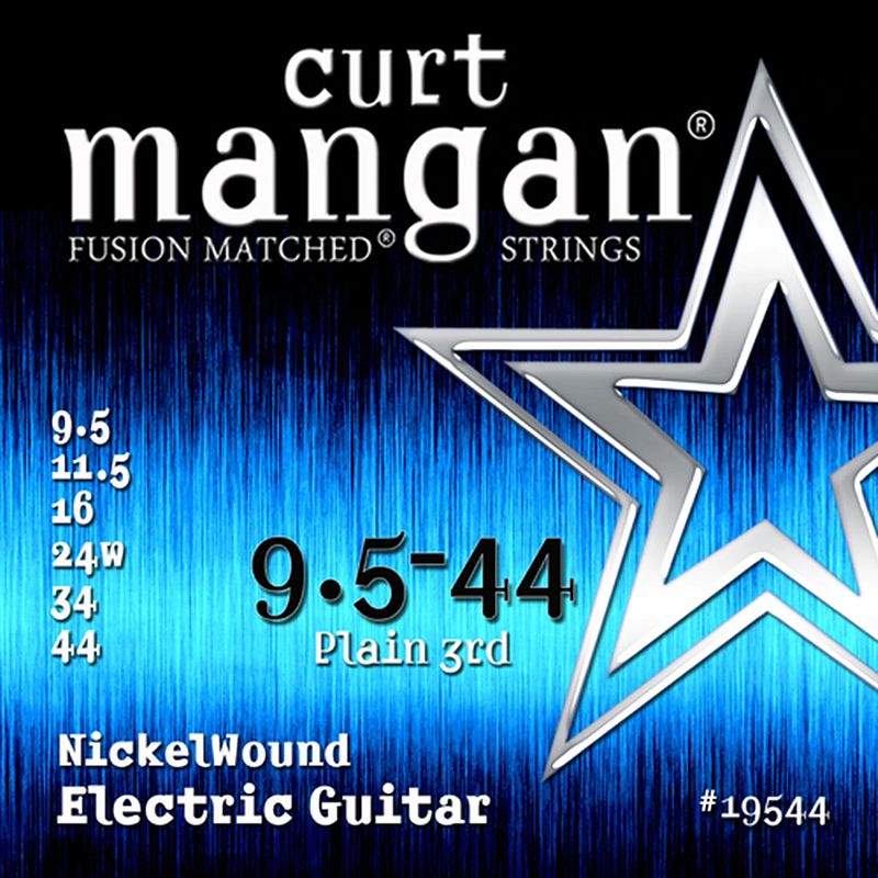 Foto van Curt mangan nickel wound 9.5-44 snarenset voor elektrische gitaar