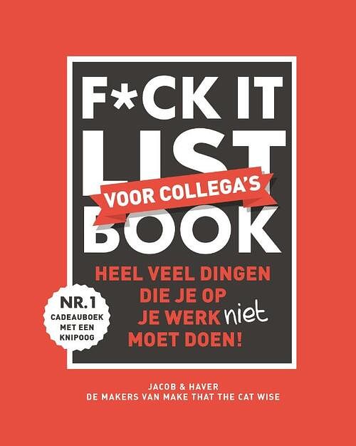 Foto van F*ck it list book voor collega's - jacob & haver - hardcover (9789463336321)