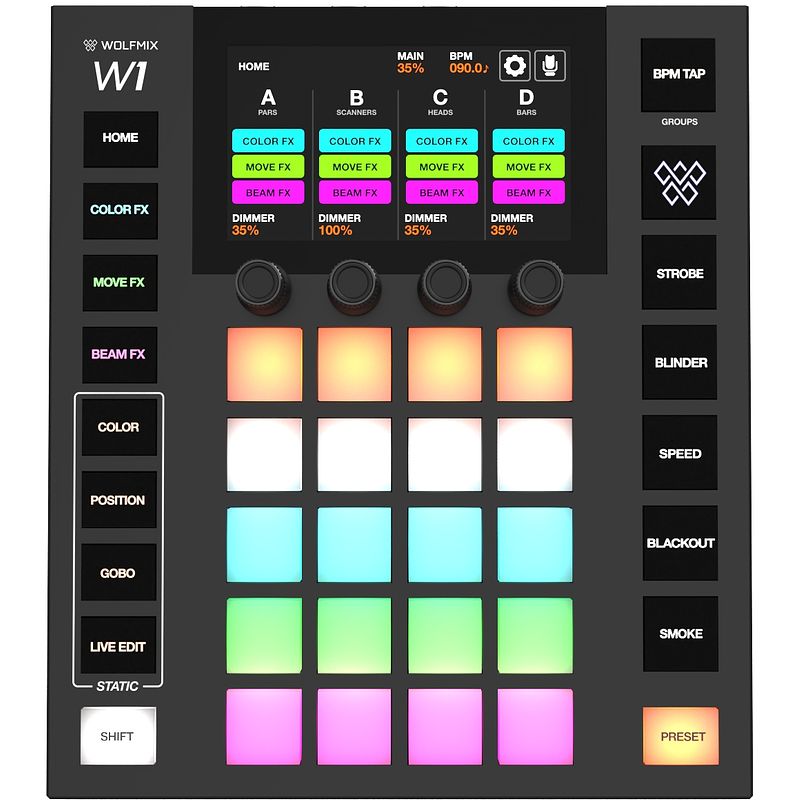 Foto van Wolfmix w1 mk2 dmx controller